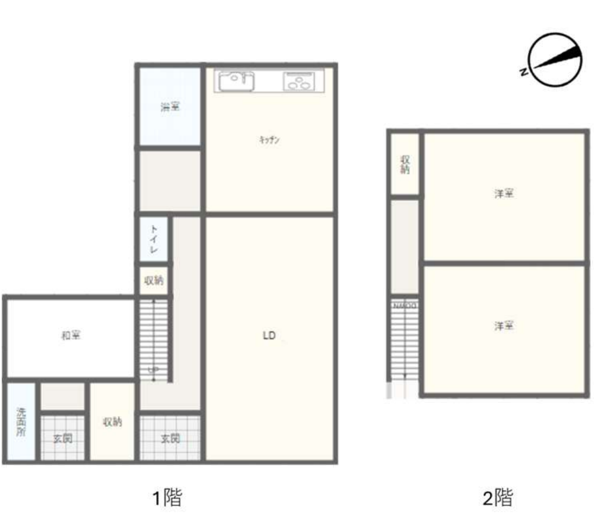 VL分类=floor_plan, confidence=0.95, search=True, size=1185x1029, 户型平面图，含1阶和2阶房间布局