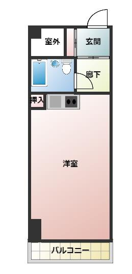 部屋の配置を示す間取り図