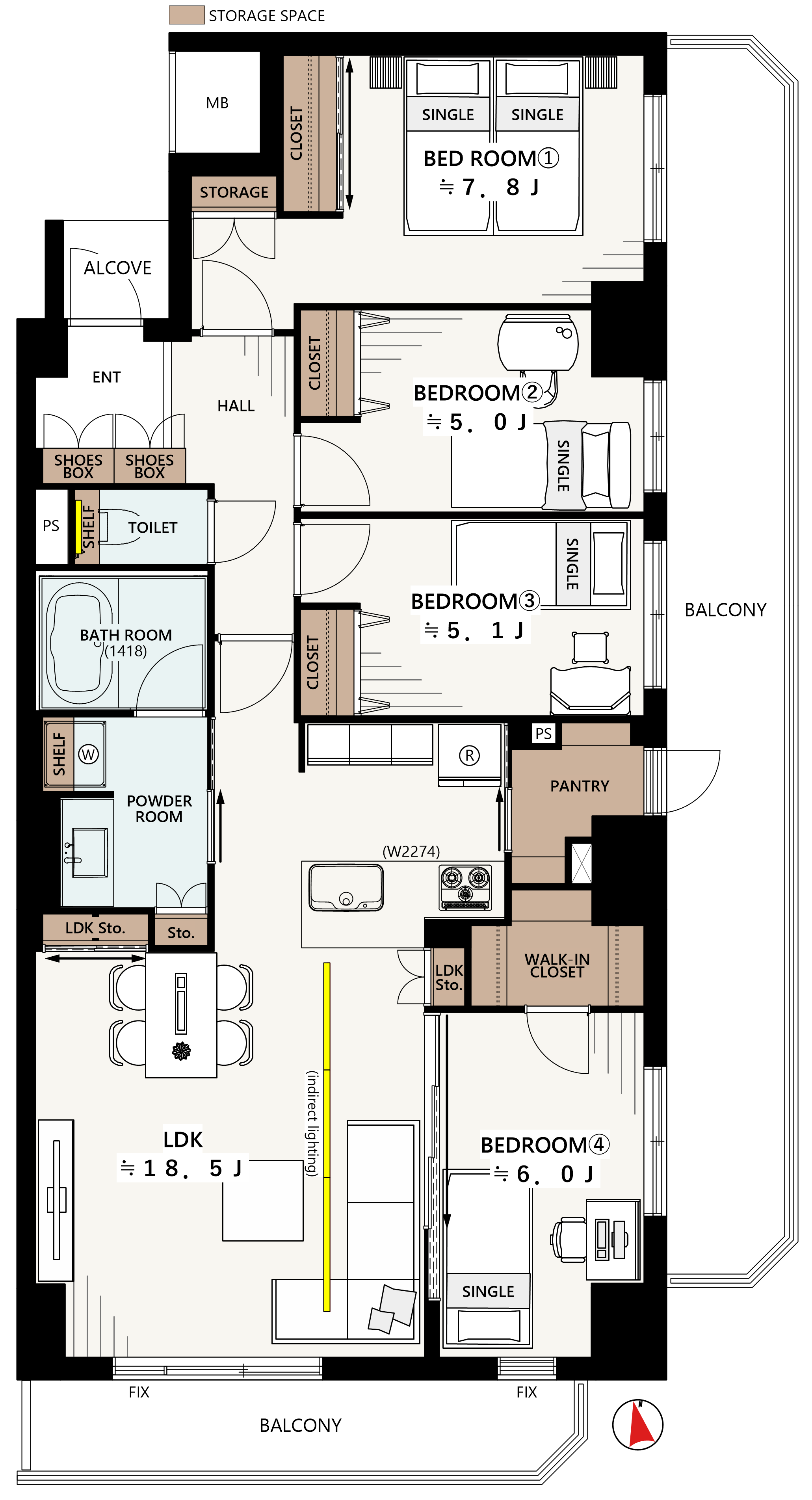 イーストヒル町屋間取り図