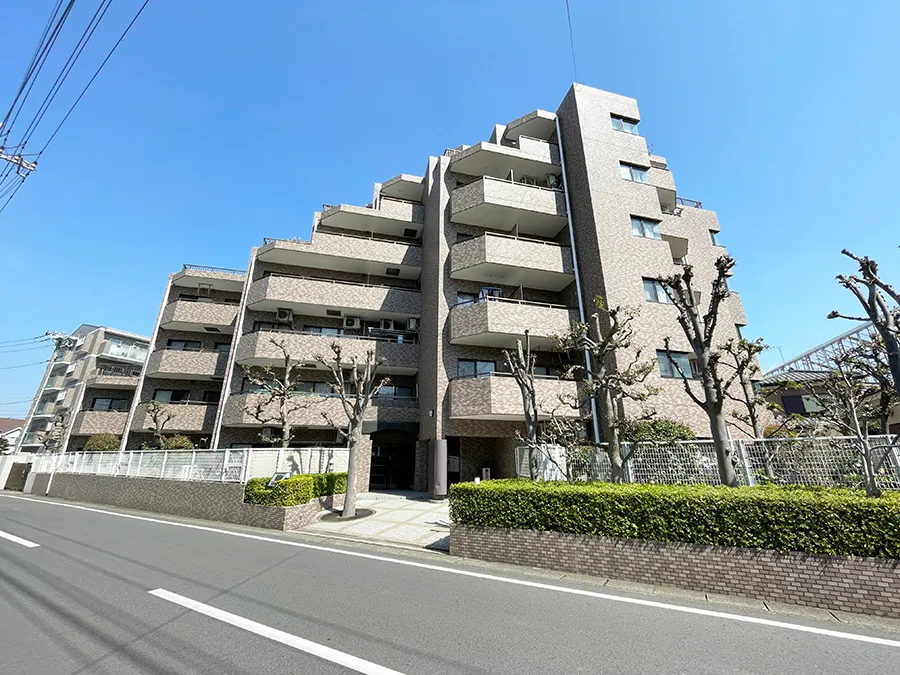 建物の外観が中心に写った画像